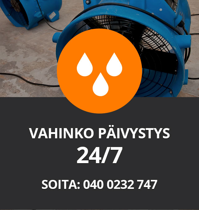 Vahinkopäivystys 24 /7 Soita: 040 0232747